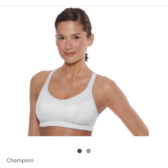 white champion sports bra